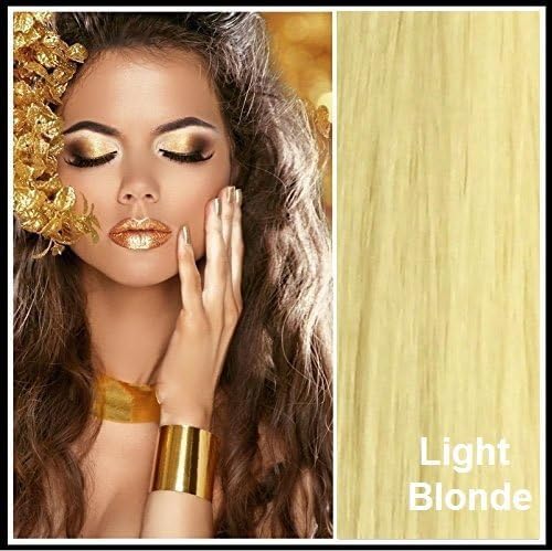 Athenia® 22'' inch Clip in Futura Hair Extensions - Six Piece Full Head set - ** 150 GRAMS of hair per pack ** - Heat Style up to a Massive 200 Degrees - Superior Salon Quality – Natural Look & Feel - Colour #KB88 Light Blonde