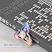 Fidget Hand Spinner Focus Toy by Zhuofu,Lead free Copper Material,Ultra Fast Mute Bearings,Reducing Stress and Relaxation,Great Gift for ADD,ADHD,Anxiety and Autism Adult Children (Rainbow)