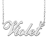 RONKAHSHOW Violet Custom Name Necklace Customized