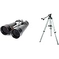 Celestron SkyMaster 25X100 ASTRO Binoculars with deluxe carrying case & Heavy-Duty Altazimuth Tripod
