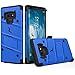 Zizo 1BOLT-SAMGN9-BLBK Bolt Cover Kickstand and Holster Case with Glass Screen Protector for Samsung Galaxy Note 9 - Blue/Black