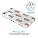 JAHOLAN Marble Design TPU Soft Rubber Silicone Cover Phone Case