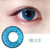 Oanono Multi-Color Cute Contact Lenses Color Blends Cosplay Eyes Cosmetic Makeup Eye Shadow With a Case (A Pair)