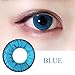Oanono Multi-Color Cute Contact Lenses Color Blends Cosplay Eyes Cosmetic Makeup Eye Shadow With a Case (A Pair)