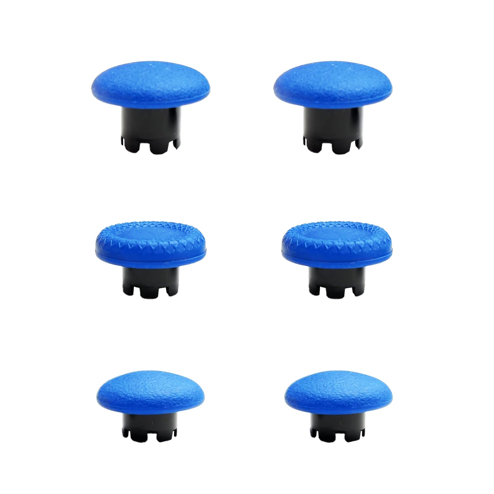 Thumbsticks for PS5 Edge Controller, Thumbsticks Paddles Replacement for PS5 Dualsense Controller, 6 in 1 Accessories Parts for PS5 Dualsense Edge Controller Analog Joystick Repair Kit (Blue)