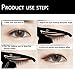 Cat Eyeliner Stencils Eyeshadow Plate, Matte PVC Matterial Smoky Eyeshadow Applicators Template Eyebrow Plate Eyeliner Wing Stamp, Professional Eye Shapes Draw Guide Tool for Easily Makeup(6 Pack)