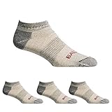 Ballston Lightweight 81% Merino Wool All Season Low Hiking Socks – 4 Pairs for Men and Women