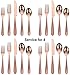 Silverware Set, Stainless Steel Silverware Flatware 45-Piece Cutlery Set, Utensils Service for 9 Include Mirror Polished Knife/Fork/Spoon, Dishwasher Safe