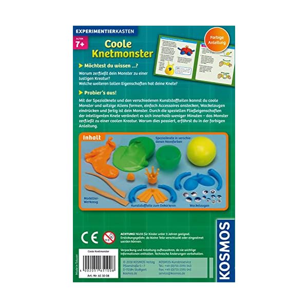 Kosmos Experimente & Forschung 651008 Coole Knetmonster – Bild 3