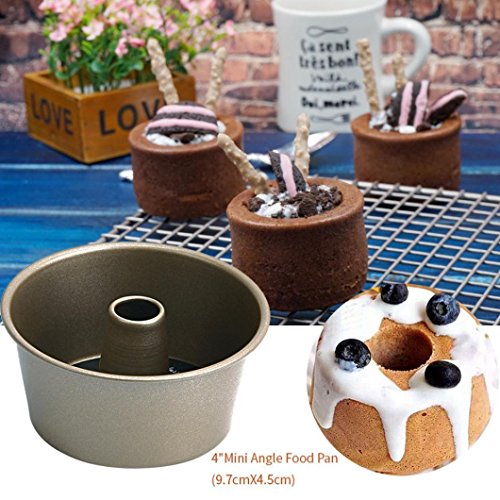 ManxiVoo Cake Baking mold Classic Nonstick Chiffon Bakeware mold Carbon Steel Fluted Cake Baking Pan Tool (Carbon Steel) - Thumbnail 6