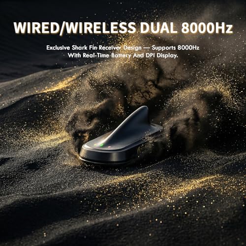 ATTACK SHARK X11 ULTRA Wireless Gaming Mouse With C06 Ultra LED Cable, Carbon Fiber, 54L15 MCU, PAW3950MAX Sensor, Super Light 63g, 8000Hz, BT/2.4G Wireless/Wired, 42000 DPI