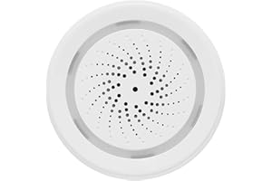 Smart Temperature and Humidity Alarm Sensor 3-in-1, WiFi Siren Monitor with APP Control (Tuya Smart / Smart Life), Real-Time 