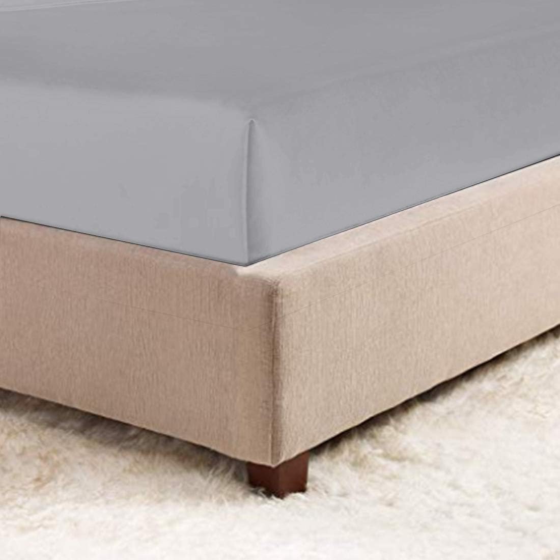 Balichun 6 Pack Flat Sheet Set -Premium Quality Sheet Soft and Breathable Wrinkle, Fade Resistant Bed Top Sheet for Hotel and Hospital Use,Twin Size Grey: Home & Kitchen