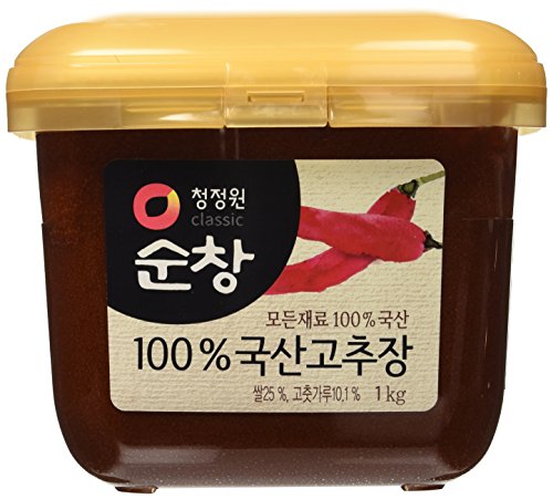 Premium Red Chili Paste, Gochujang with 100% Korean Ingredients (Large 2.2 lb) By Chung-Jung-One