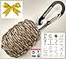 Paracord Survival Grenade (28pc) Kit with Water Purification Tablets--Military Grade Wilderness Preppers Gear For Camping Hiking Hunting--Moms Feel Safe! Your Kids Can Get Food Fire Shelter When Lost