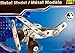 Mini Black & Silver Airplane ~ Mini Construction ~ Metal Model with Tools & Instruction