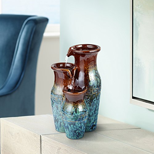 Mediterranean Jar 11 1/2" High Ceramic Tabletop Fountain