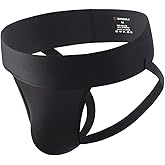 BRODDLE Men's Jockstrap Nylon Pouch 2.5 Inch Wide Band Performance Workout Daily Sports Athletic Supporters