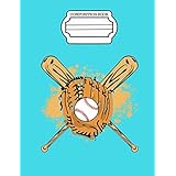 Dreaming of Baseball Composition Book, 5x5 Quad Rule Graph Paper: 101 sheets / 202 pages