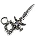 Hairai World of Warcraft Lich King Arthas Frost Mourne Sword Weapon Keychain,Heroes of the Storm Key Pendant