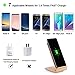 Fast Wireless Charger,Yolike 2 Coils Wireless Charger Wood Grain A8 for iPhone 8/8 Plus, iPhone X, Fast Wireless Charging for Samsung Note8 S8 S8+ S7 S7 Edge S6 Edge+ Note5