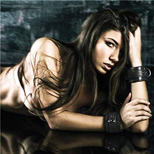 Comfortable PU Leather Adjustable Handcuff Soft Fur Leather Handcuffs Multifunctional Bangle