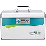 Amazon Com Glosen Locking Medicine Cabinet Wall Mounted And Portable Storage Container Big Capacity Green Kitchen Dining