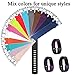 Maledan Bands Replacement Compatible with Fitbit Charge 2, 3-Pack, Large Black/Blue/Plum
