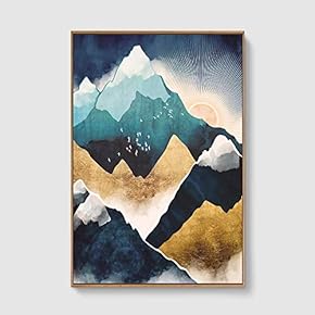 Framed Home Artwork Nordic Style Abstract Color for...