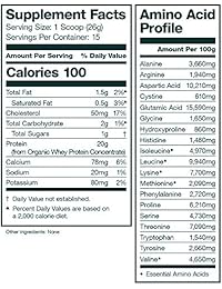 Natural Force® Proteína de suero de leche en polvo orgánico * Ranked # 1 Best Tasting* Concentrado de...