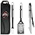 Ohio St. Buckeyes 3 pc Stainless Steel BBQ Set with Bag