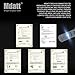H11/H8/H9 LED Headlight Bulbs - 100W 12000LM - CSP Chips - DOT Approved - 360 Degree High/Low Dual Beam Light by Mdatt