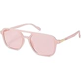 SOJOS Retro Aviator Sunglasses for Women Men,Trendy Rectangle Womens Mens Shades Sun Glasses SJ2202