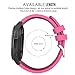 Midenso Bands for Gear S3 Frontier/Classic/Moto 360 2nd Gen 46mm Watch Silicone Bracelet, Sports Silicone Band Strap Replacement Wristband for Samsung Gear S3 Frontier / S3 Classic (Hot Pink)