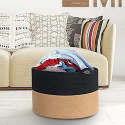 MXMHOME XXL Woven Rope Basket With
