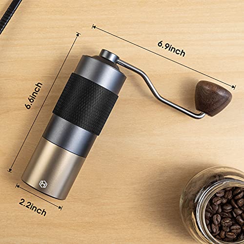 Manual Coffee Grinder HEIHOX Hand Coffee Grinder with Adjustable