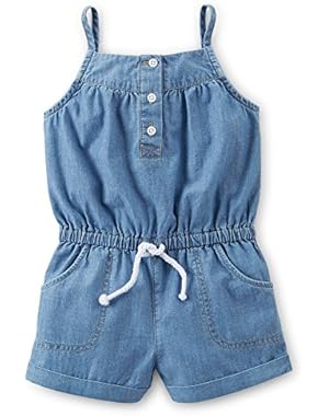 Chambray Denim Romper