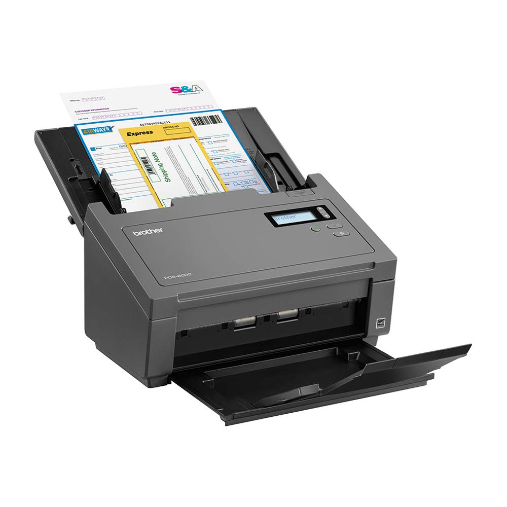 Brother PDS-6000 Document Scanner | Professional High Speed Scanner | PC Connected | 2 Sided Scanning | Desktop | Advanced Image Processing