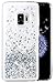 Caka Galaxy S9 Case, Galaxy S9 Glitter Case Bling Flowing Floating Luxury Glitter Sparkle Soft TPU Liquid Case for Samsung Galaxy S9 (Silver)