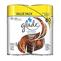Glade Automatic Spray Air Freshener Refill, Cashmere Woods, 12.4 Ounce, 2 Refills