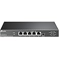 TP-Link 5-Port 2.5G Desktop Switch with 4-Port PoE++ (TL-SG105PP-M2) - Five 2.5G Ports, 802.3bt 60W, PoE Auto Recovery, Durab