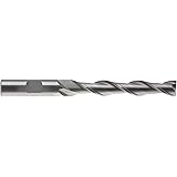 EM-AL16B 1/2" High Speed Steel 2 Flute Extra Long Length End Mill with High Helix Flutes for Cutting Aluminum, 1/2" shank