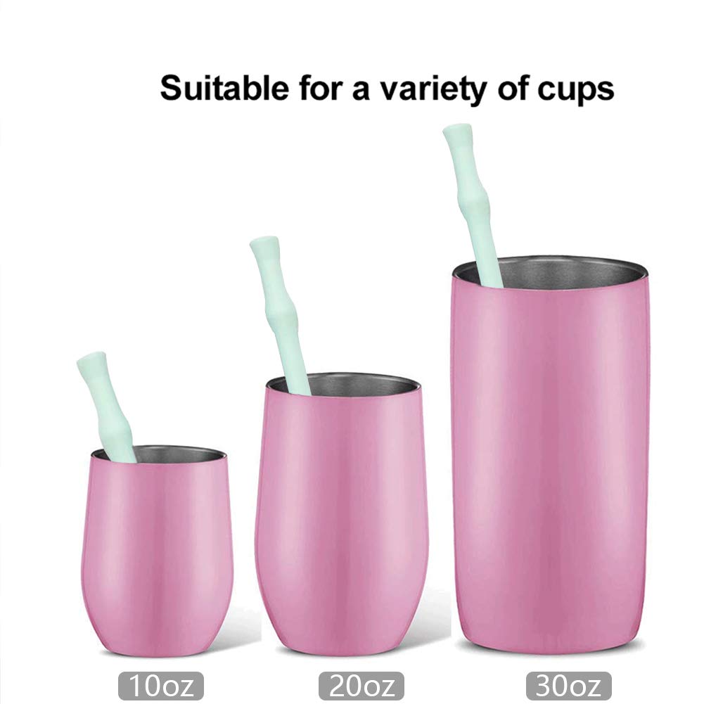 Reusable Collapsible Silicone Straw 2 Pack -10\