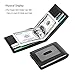 Men's RFID Blocking Slim Credit Card Holder Minimalist Leather Bifold Front Pocket Wallet, Black