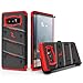 ZIZO Bolt Series for Samsung Galaxy Note 8 Case Military Grade Drop Tested with Tempered Glass Screen Protector Holster Black RED