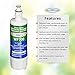 Aqua Fresh ADQ36006101 Replacement Water Filter for LG LT700P, 9690, ADQ36006102, RFC 1200A, 46-9690 469690, ADQ36006101-S, LFXS30766S, WSL-3, FML-3 Refrigerator (3 Pack)