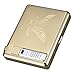 Moonwbak Cigarette Case Lighter, Metal Full Pack 20 Regular Cigarettes Box Holder USB Rechargeable Cigar Lighter Flameless Windproof with USB Cable Best for Birthday Gifts (Eagle)