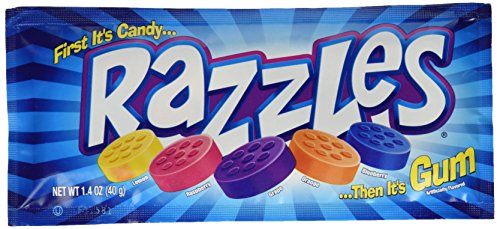 Original razzles gum candies 24 pk.