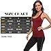 TELALEO Tank Tops for Women, Womens V-Shape Yoga Workouts Running Activewear Base Layer Tank Tops Clothes 3 Pack-White/Black/Red-L