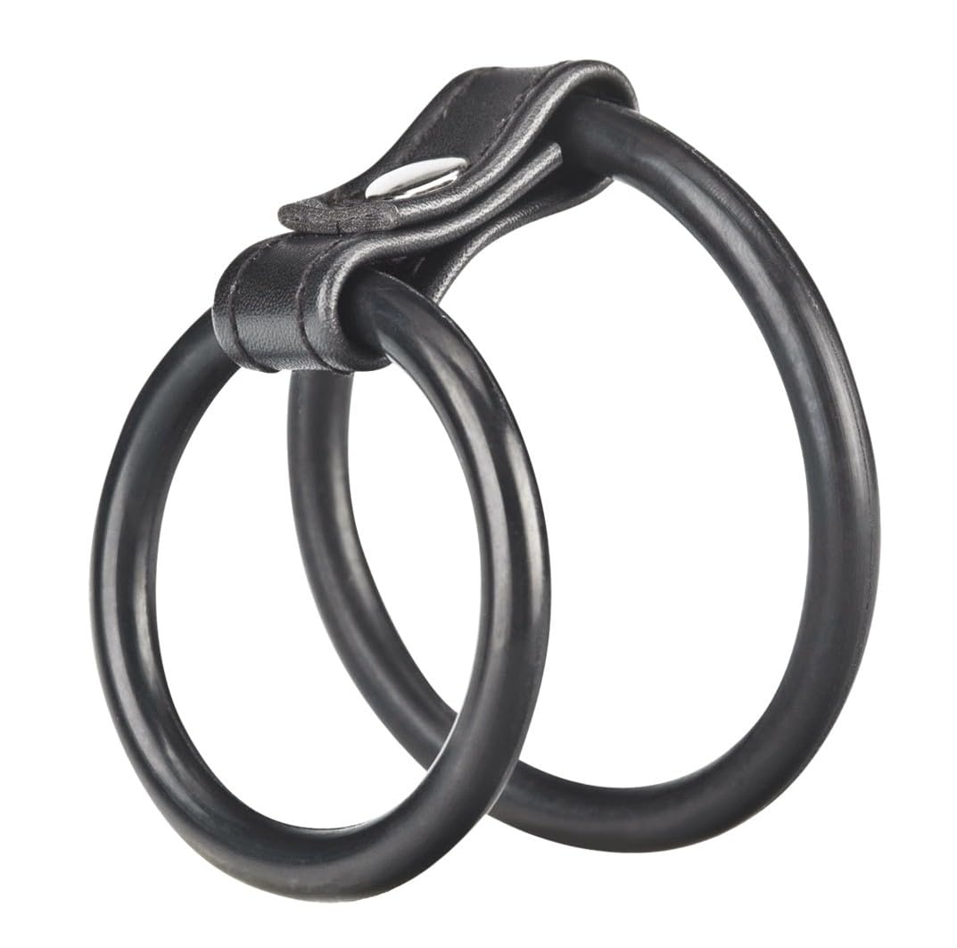 Blue Line Cock and Ball Ring Black 13.5 cm
